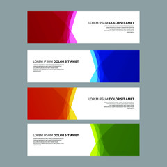 Fototapeta premium Vector Abstract design banner web template