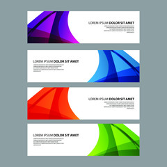 Vector Abstract design banner web template