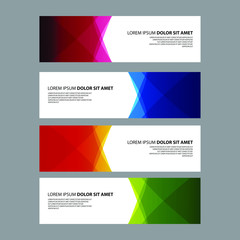 Fototapeta premium Vector Abstract design banner web template