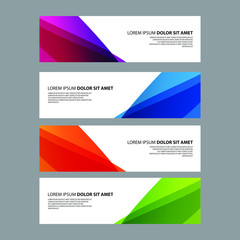 Fototapeta premium Vector Abstract design banner web template