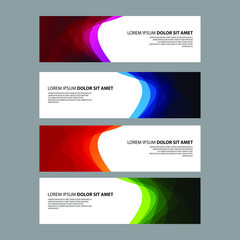 Fototapeta premium Vector Abstract design banner web template