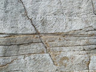 large layer of limestone stone