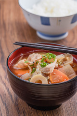 冬の味覚　豚汁