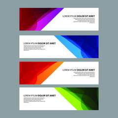 Fototapeta premium Vector Abstract design banner web template