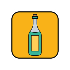 champagne bottle drink isolated icon