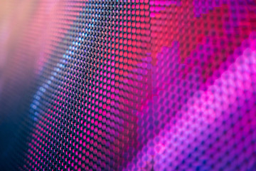 CloseUp LED blurred screen. LED soft focus background. abstract background ideal for design.