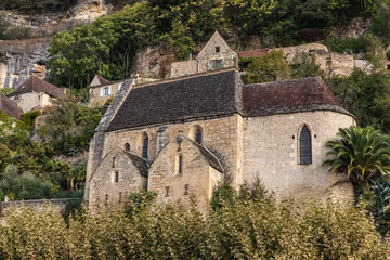 Fototapeta na wymiar La Roque Gageac (Dordogne, France) - Église Notre-Dame