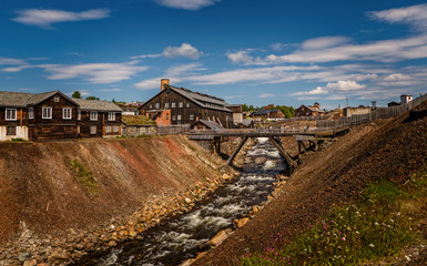 The mining town of Roros is sometimes called Bergstaden which means mountain town due to its...