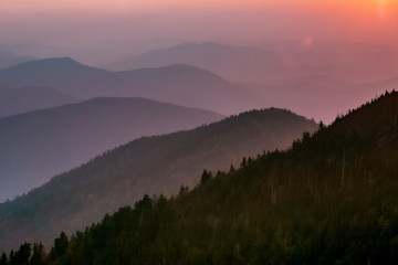 Obraz premium Mountain Sunrise