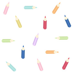 Cute pencil seamless pattern