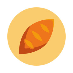 delicious bread food bakery icon