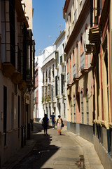 Fototapeta na wymiar Streets of the historic center of seville