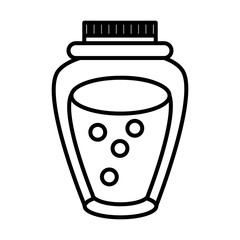 thanksgiving preserve jar isolated icon