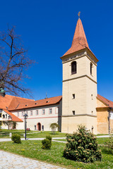 Fototapeta na wymiar Three cloisters, Cesky Krumlov town (UNESCO), South Bohemia, Czech republic, Europe