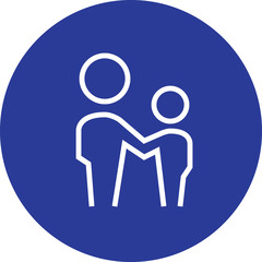 Father And Son Outline Icon