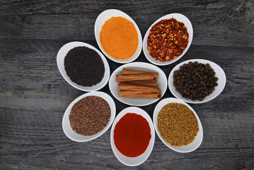 Overhead View of Healthy Spices