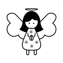 merry christmas little angel icon
