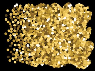 Colorful confetti circles falling.