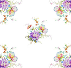 watercolor flowers illustration