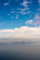 View of lake Biwa from the top of Mount Uchimi in Otsu city, Shiga prefecture, Japan
