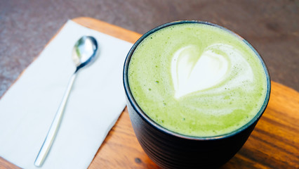 Hot Matcha green tea latte