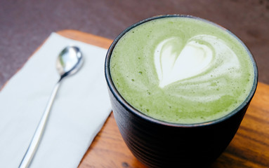 Hot Matcha green tea latte