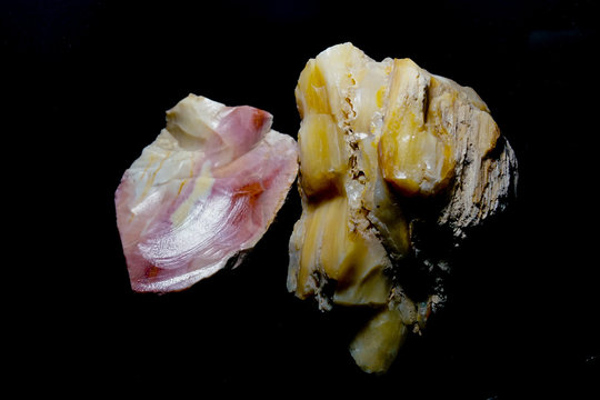 Opal minerals and stones - colors and textures