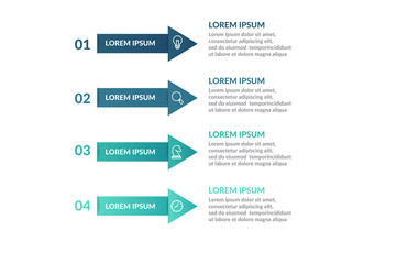 step or process infographic template design . infographic concept for presentations, banner, workflow layout, process diagram, flow chart and how it work