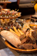 assorted baguette breads on the table