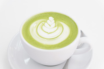 Hot Matcha green tea latte