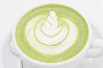 Hot Matcha green tea latte