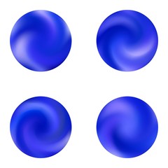 Collection with round gradient backgrounds.