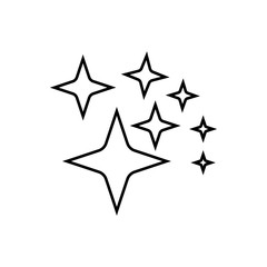 sparkle icon in trendy flat design