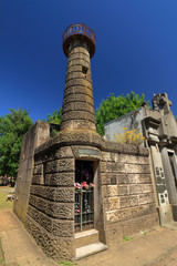 Mausoleum of the captain of frigate V Cabello is in the cemetery of Florencio Varela, Buenos Aires, Argentina