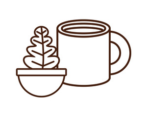 ceramic mug of beverage icon