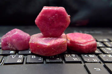  ruby Is red gem Beautiful by nature For making expensive jewelry