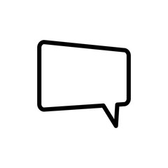 bubble speak icon trendy flat design