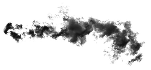 Obraz premium white cloud Isolated on white background,Smoke Textured,brush effect