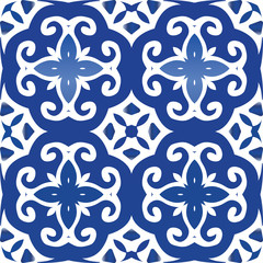 Decorative color ceramic azulejo tiles.