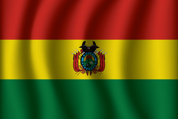 Flag of Bolivia. Bolivia Icon vector illustration eps10.