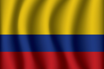 Flag of Colombia. Colombia Icon vector illustration eps10.