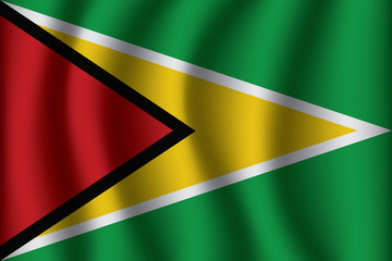Flag of Guyana. Guyana Icon vector illustration eps10.
