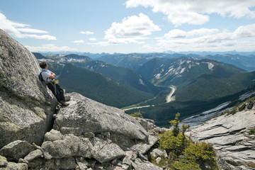 Fototapeta premium Yak and Nak peak hike in Coquihalla Summit Recreation Area