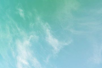 Fototapeta na wymiar White cloud and blue sky background with copy space