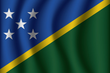 Flag of Solomon Islands. Solomon Islands Icon vector illustration eps10.