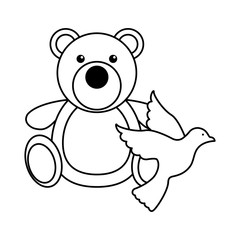 Obraz premium cute little bear teddy toy