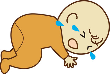 Illustration of little baby