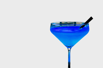 cocktails collection isolated on background.
