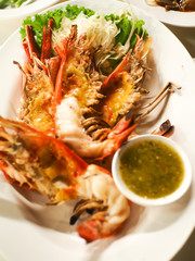 Shrimp big head split down the middle