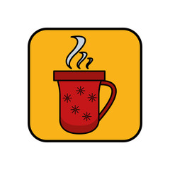 merry christmas chocolate mug icon